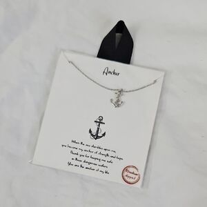 Anchor Silver Necklace